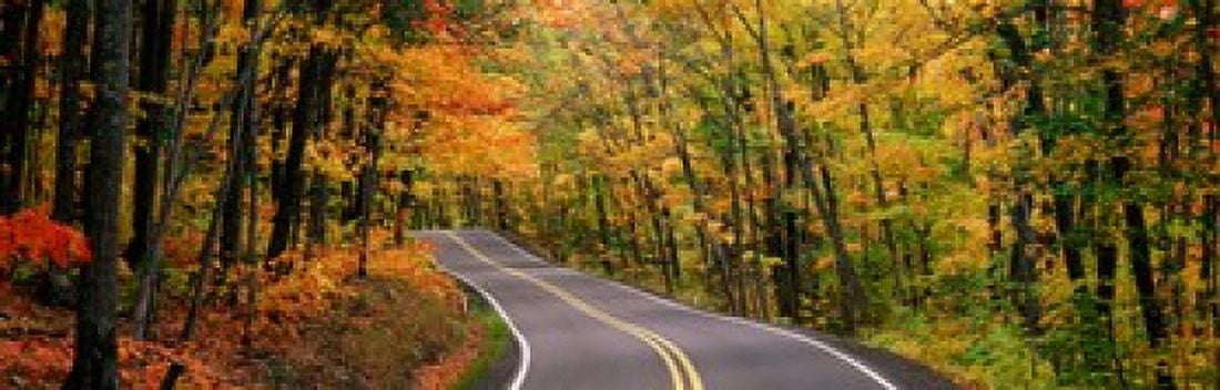 Route 41 Keweenaw Peninsula nr Copper Harbor MI USA Canvas Art - Panoramic Images (18 x 6)