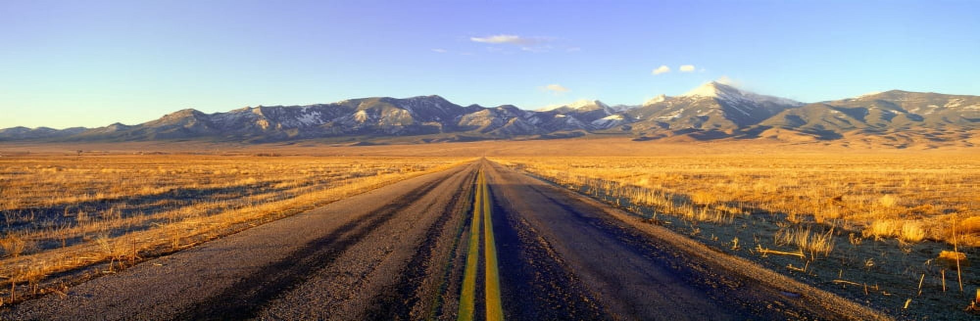 Route 50 Road to Great Basin National Park Nevada Canvas Art - Panoramic Images (27 x 9)