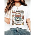 thumbnail image 1 of Route 66 100 Years T-Shirt 1926-2026 Vintage Highway Anniversary Tee, 1 of 10