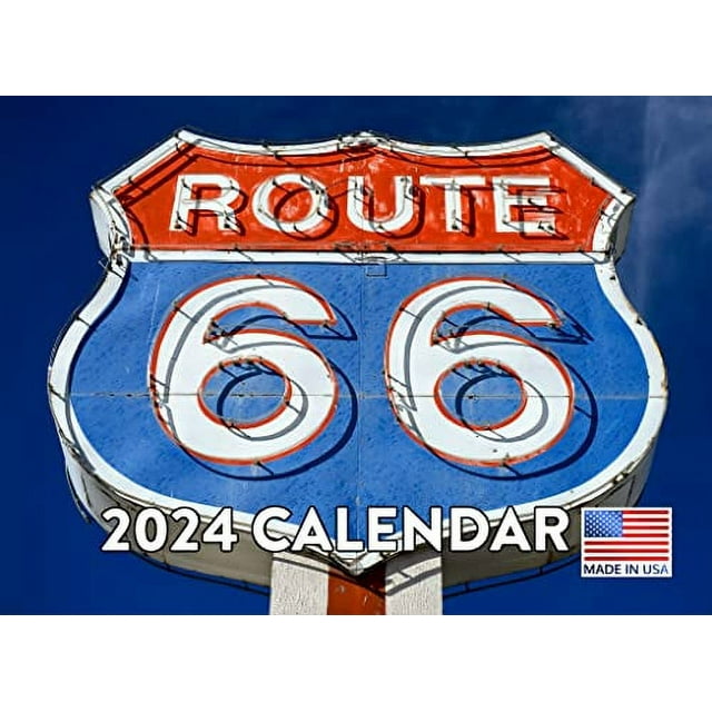 Route 66 2024 Calendar Garage Calander For Men