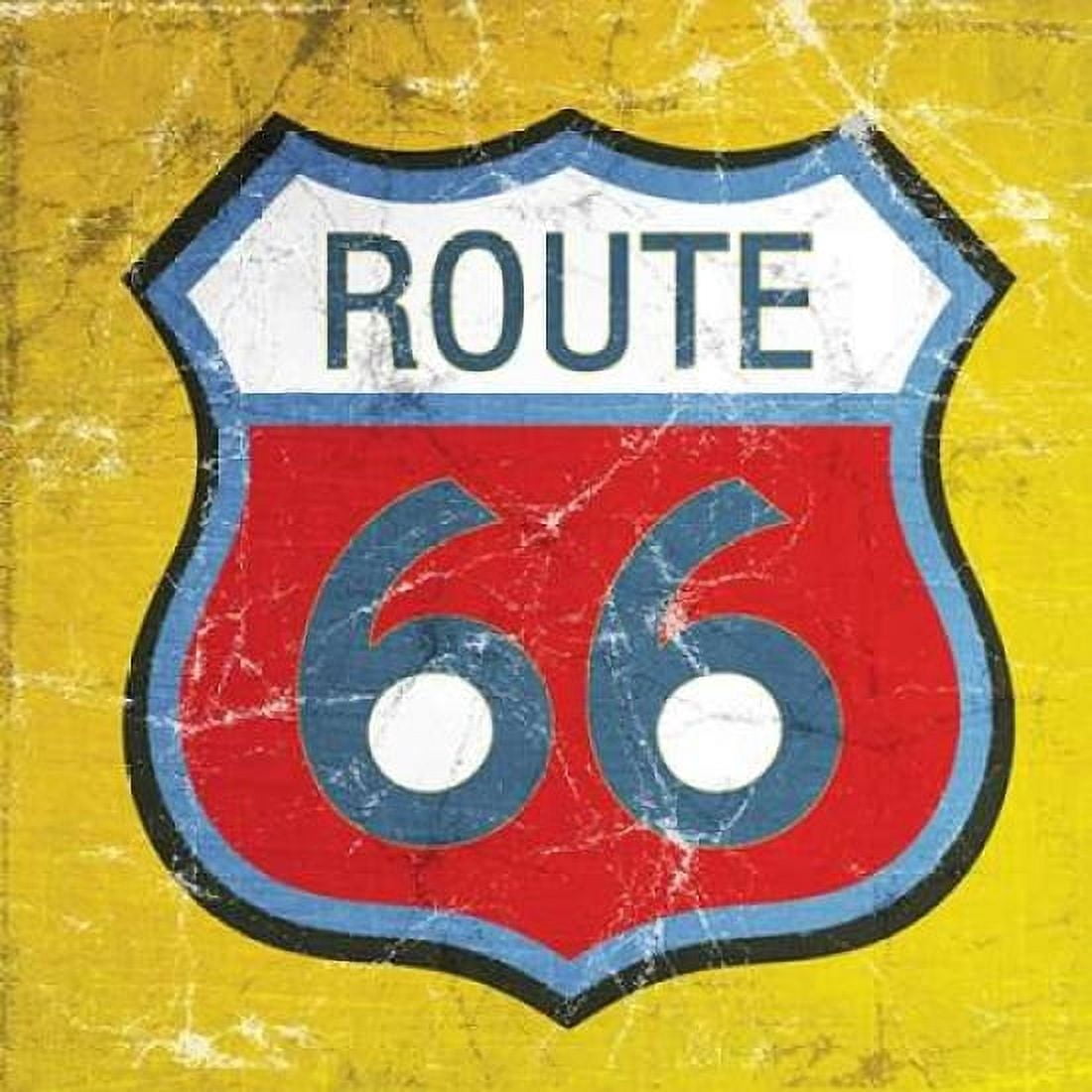 Route 66 Canvas Art - Linda Woods (24 x 24)