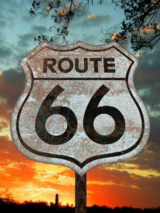 Route 66 Canvas Art - Lynn Garwood (18 x 24)
