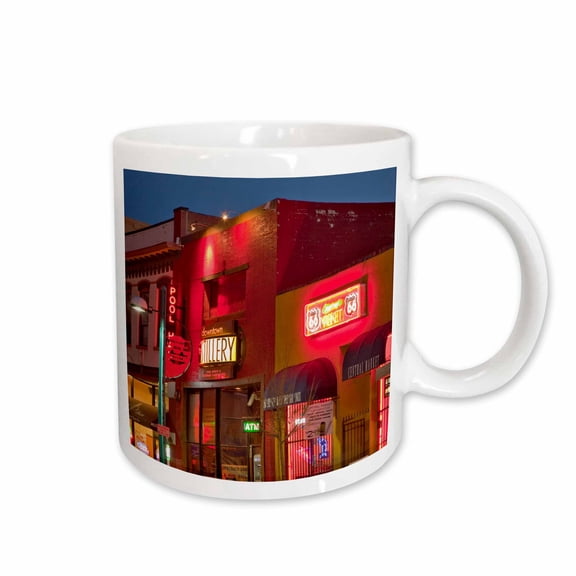 3drose, Route 66, Central Avenue, Albuquerque, New Mexico - Us32 Cha0006 - Chuck Haney, 11oz Mug