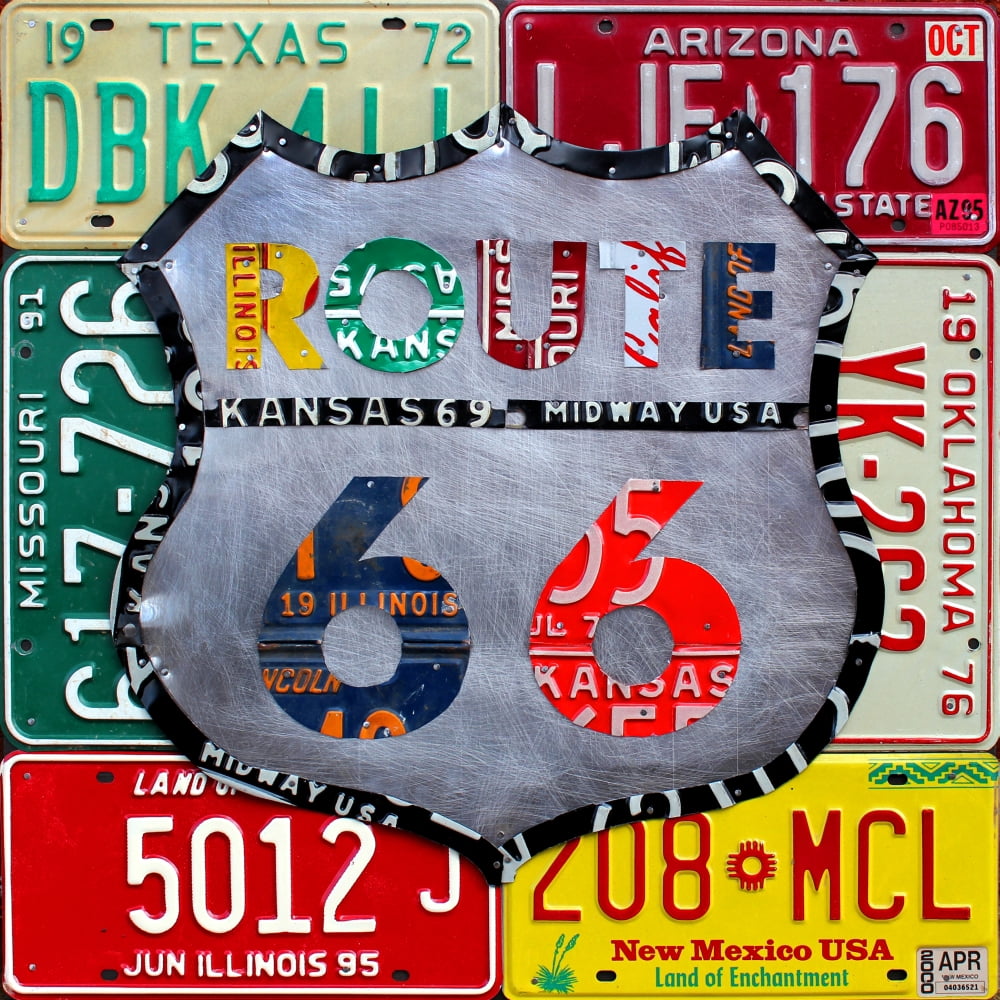 Route 66 Edition 3 Canvas Art - Design Turnpike (27 x 27)