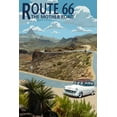 thumbnail image 1 of Route 66, Hairpin (24x36 Giclee Gallery Art Print, Vivid Textured Wall Decor), 1 of 3