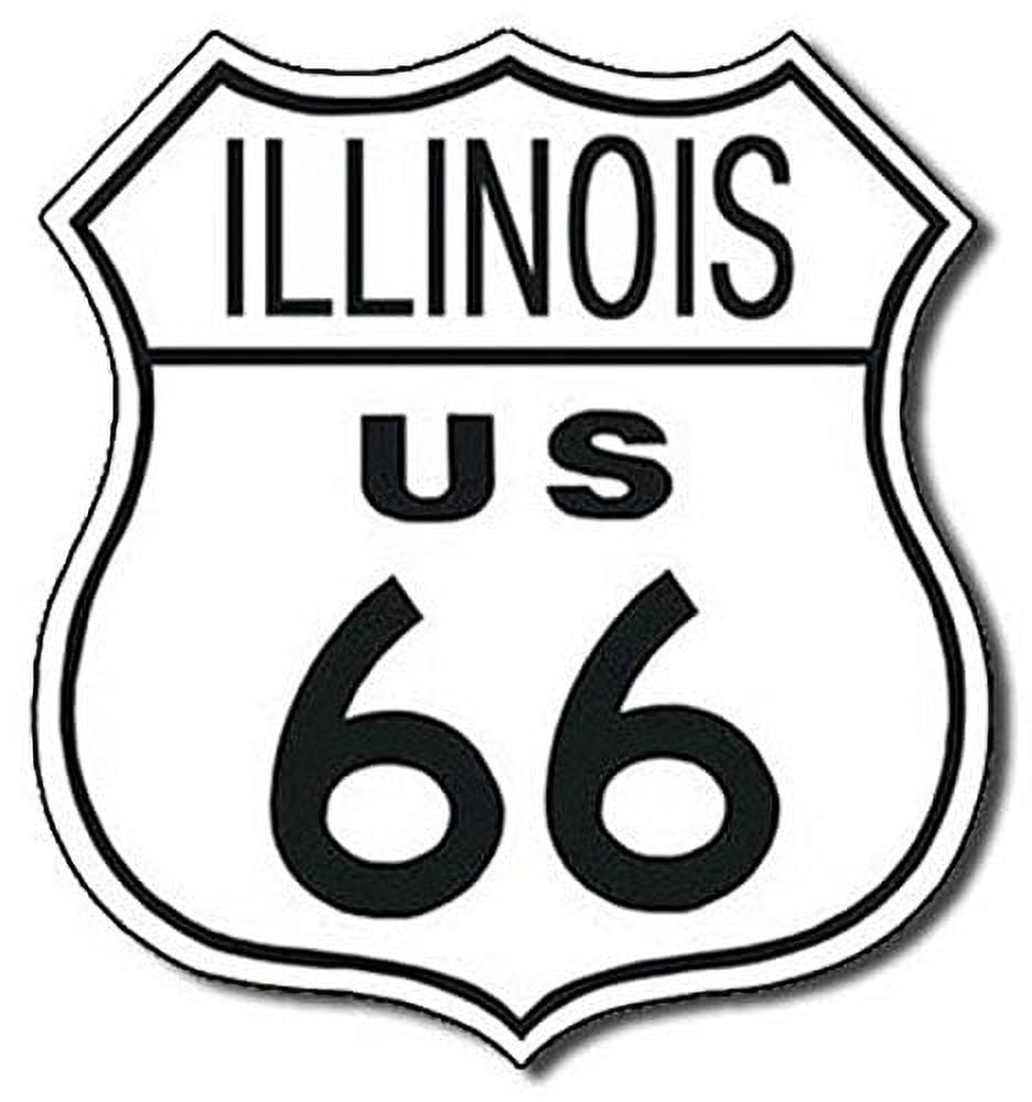 Route 66 Illinois Highway Road Tin Sign 11 X 11