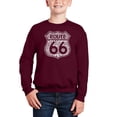 thumbnail image 1 of Route 66 - Life Is A Highway - Boy's Word Art Crewneck Sweatshirt, 1 of 3