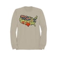 thumbnail image 1 of Route 66 Map Graphic Men's Sand Sweatshirt, 1 of 3