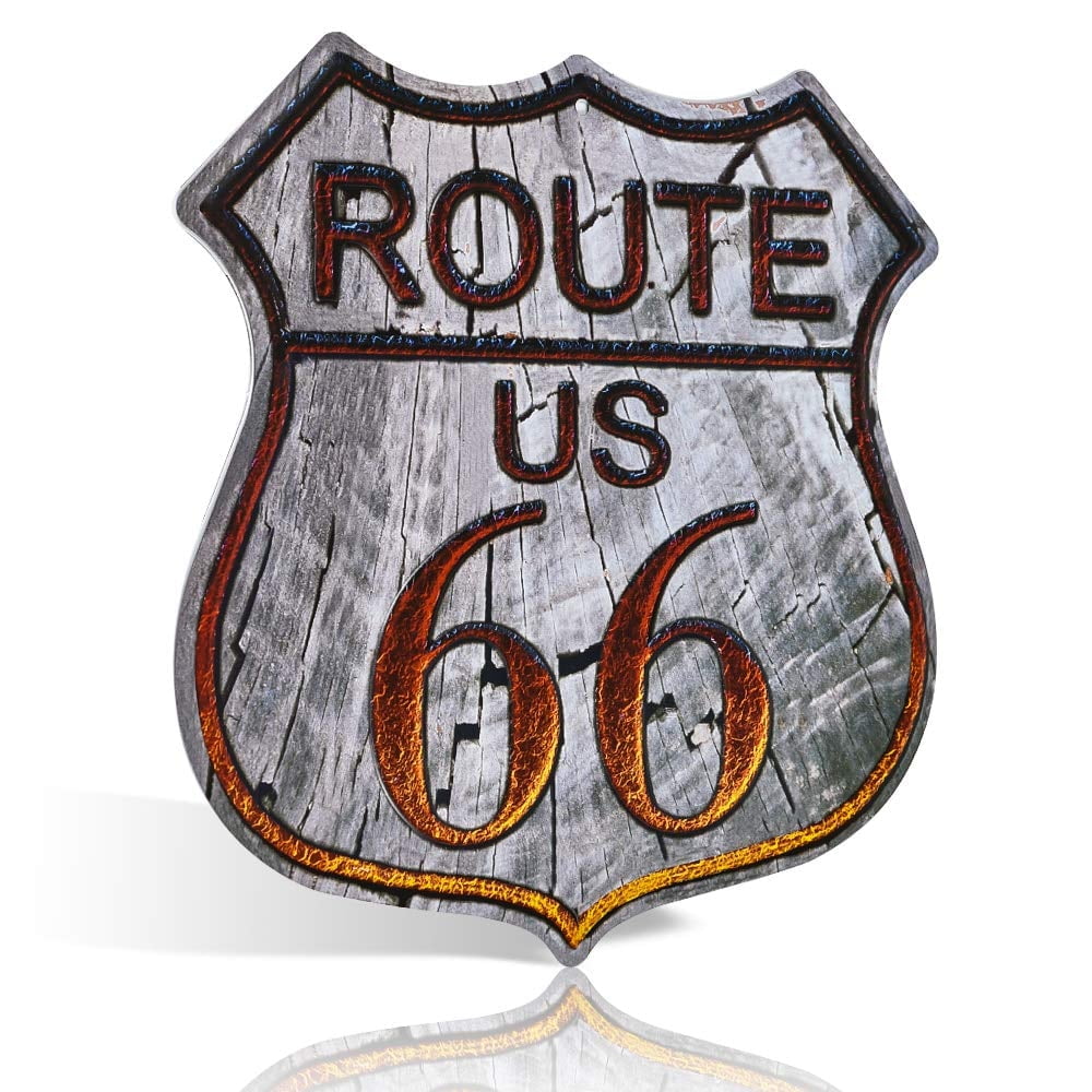 Route 66 Metal Sign Collection, Vintage American Highway Shield, Wall ...
