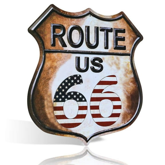 Route 66 Metal Sign Collection, Vintage American Highway Shield, Wall Decor, Multiple Designs