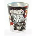 thumbnail image 1 of Route 66 Metallic Eagle Biker Full Wrap Shot Glass rtp, 1 of 3