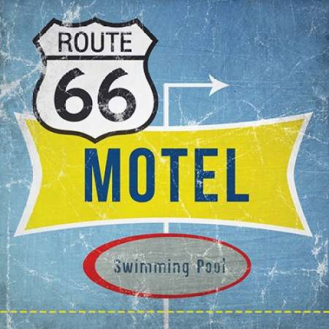 Route 66 Motel Canvas Art - Linda Woods (24 x 24)
