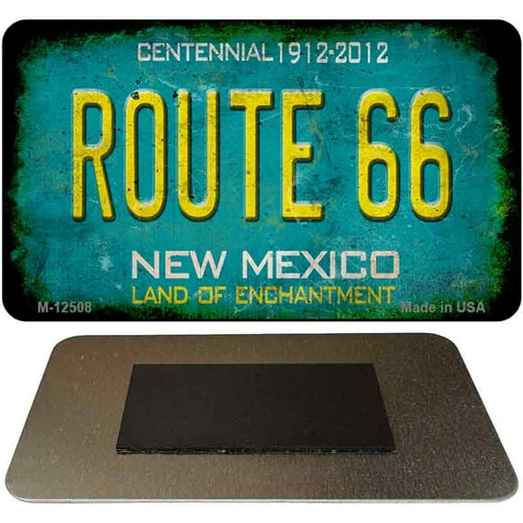 Route 66 New Mexico Novelty Metal Magnet M-12508 3.5" x 2" Magnet (M)