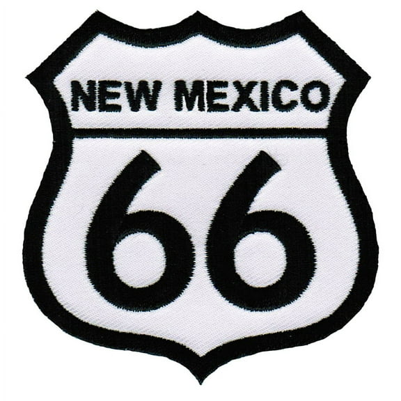 Route 66 New Mexico Road Sign Embroidered Iron-On Patch