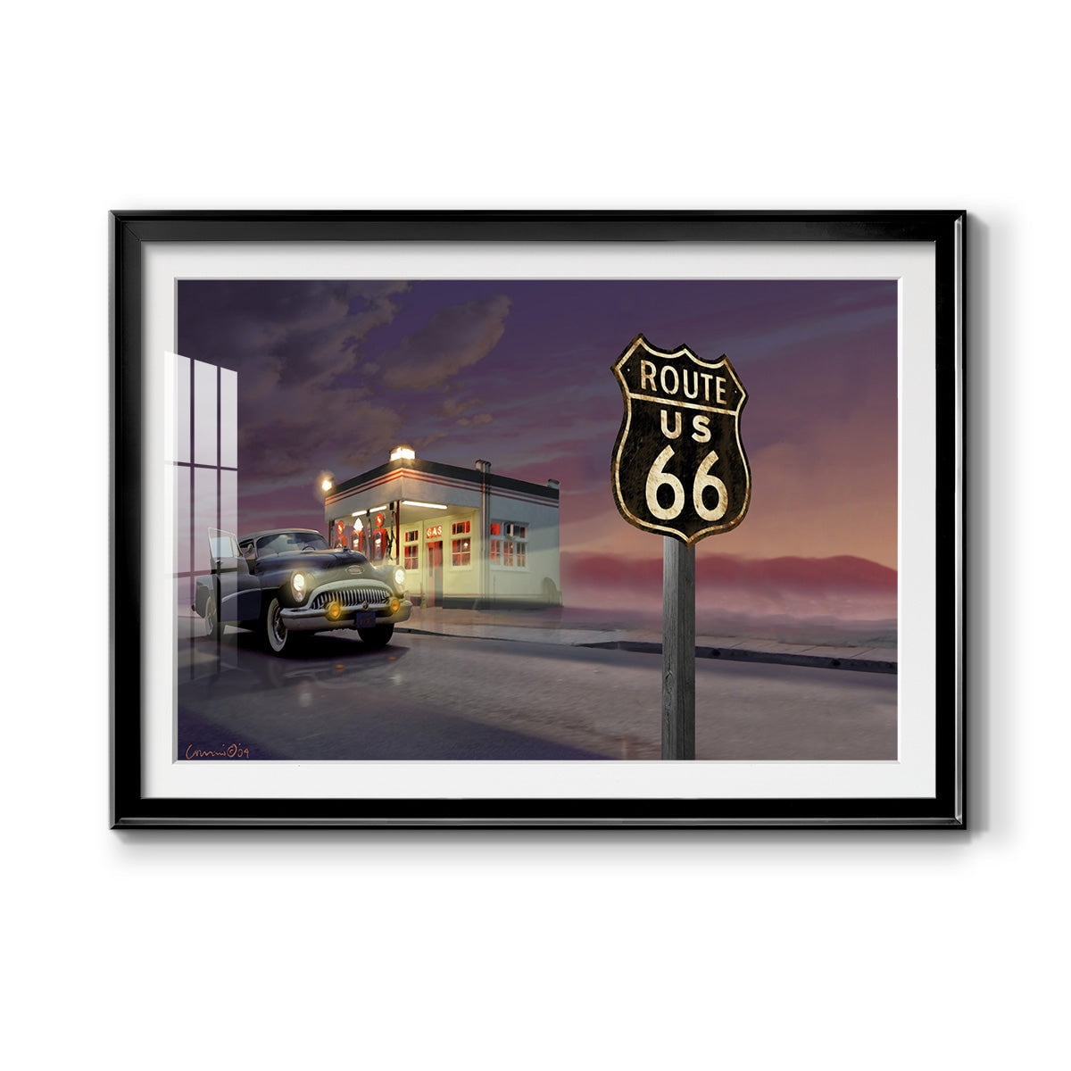 Route 66 Premium Framed Print - Ready to Hang