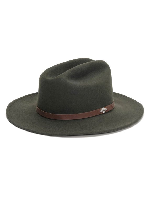 Route 66 Crushable 100% Wool Felt Western Hat, Color: Sage, Size: S (TWRT66-063042S0)