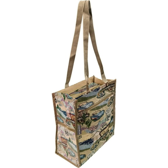 Route 66 Tapestry Travel Shopping Tote Bag - T312A#66