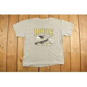Route 66 Vintage Tourist T-Shirt, Retro USA Travel Souvenir Tee, Americana Road Trip Graphic Shirt, Classic Vacation Streetwear