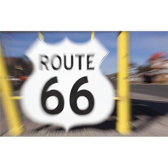 Route 66 in Seligman Arizona Often Referred To As The Birthplace of Historic Poster Print by Debra Brash - 38 x 24 - Large