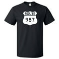 thumbnail image 1 of Route 987 Sign Shirt Highway 987 Sign T Shirt Gift, 1 of 2