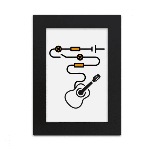 Route Light Instrument Guitar Desktop Photo Frame Picture Display Art Painting Exhibit
