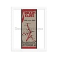 thumbnail image 1 of Route Map Austrian Airways 1932 Framed Vintage Travel Poster, 1 of 1