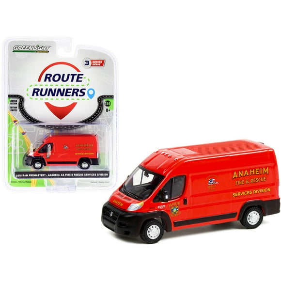 2015 Ford Transit LWB High Roof Van White NYPD (New York City Police Department) Route Runners Series 3 1/64 Diecast Model by Greenlight
