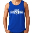 thumbnail image 1 of Route Us 66 Get Your Kick Vintage Print Mens Tank Top Color Royal Blue 2X-Large, 1 of 2