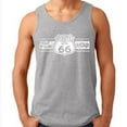 thumbnail image 1 of Route Us 66 Get Your Kick Vintage Print Mens Tank Top Color Sport Grey 3X-Large, 1 of 2