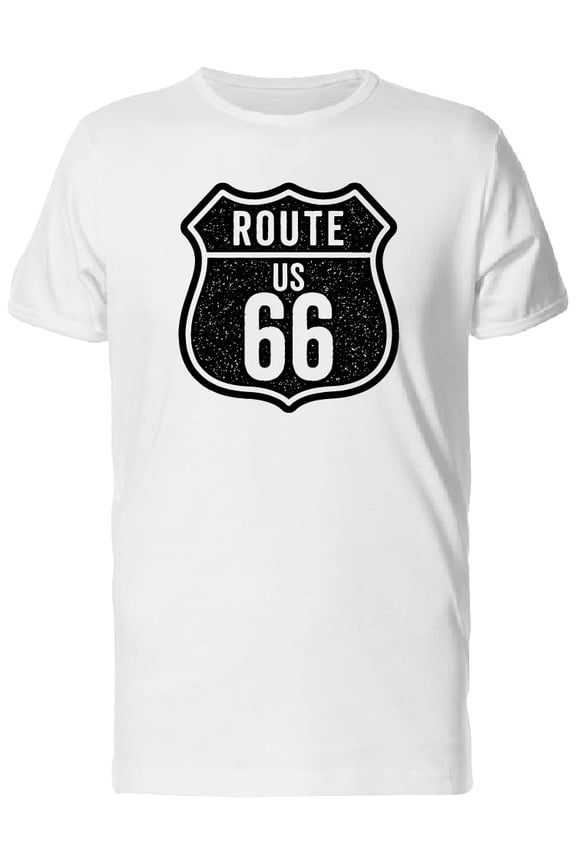 Route Us 66 Logo T-Shirt Men -Image by Shutterstock, Male 4X-Large