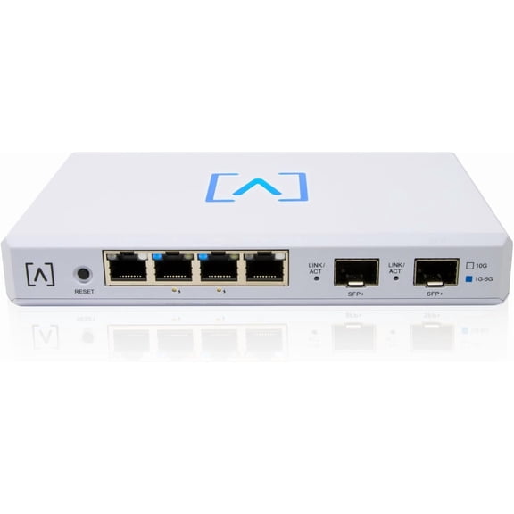 Route10 | 10 Gig Multi-WAN Router | High-Performance Qualcomm Quad-Core Hardware-Accelerated VPN Router | 2 10 Gbps SFP+ and 4 2.5 Gbps Ports | Real-Time Stats | Load Balancing | 40W PoE+