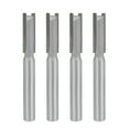 thumbnail image 1 of Router Bit 1/4 Shank 1/4" Cutting Diameter 2 Straight Flutes Carbide for Woodworking Carpentry Milling Cutter Tool 4pcs, 1 of 5