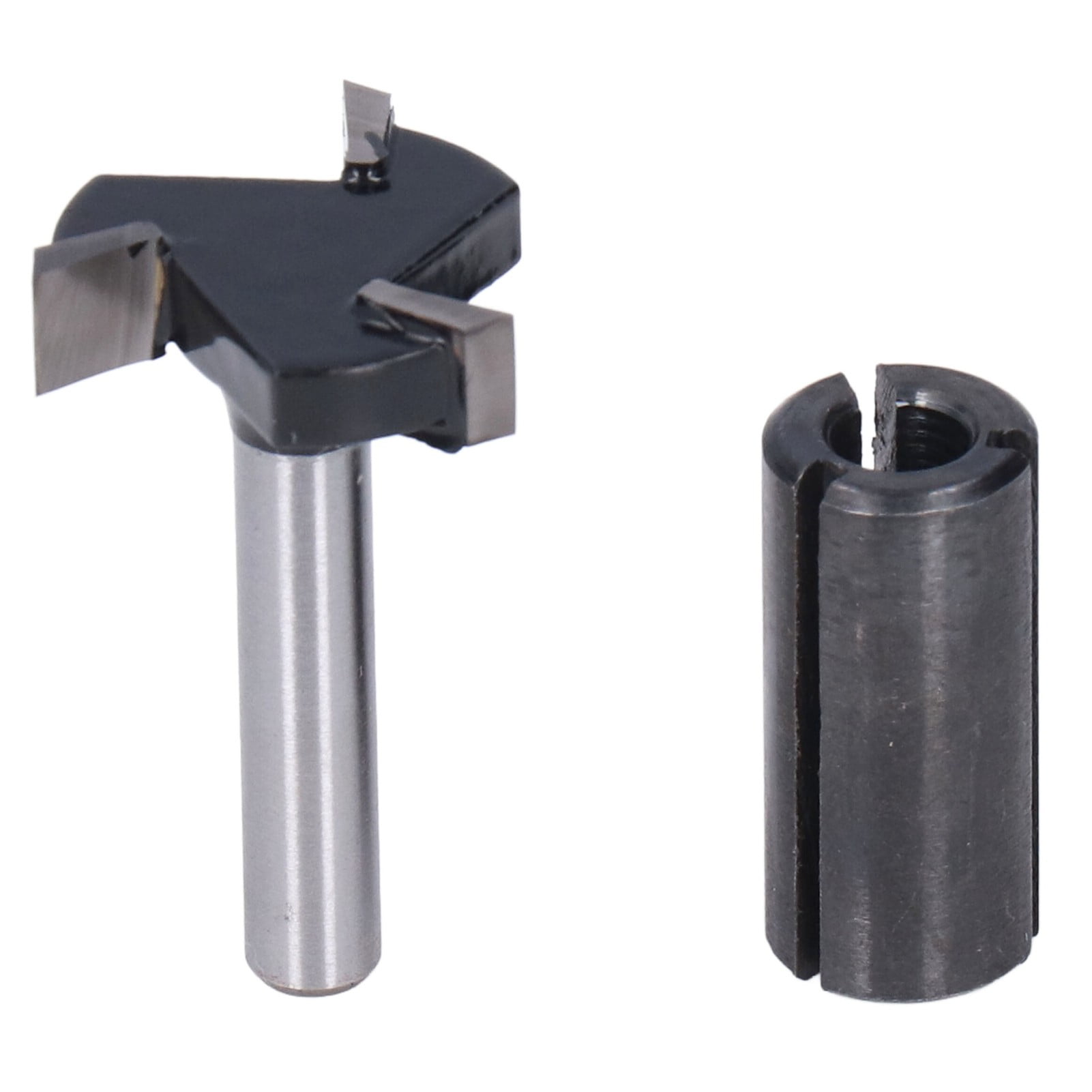 Router Bit 1/4in Round Shank 3 Teeth T Slot CNC Spoilboard Surfacing