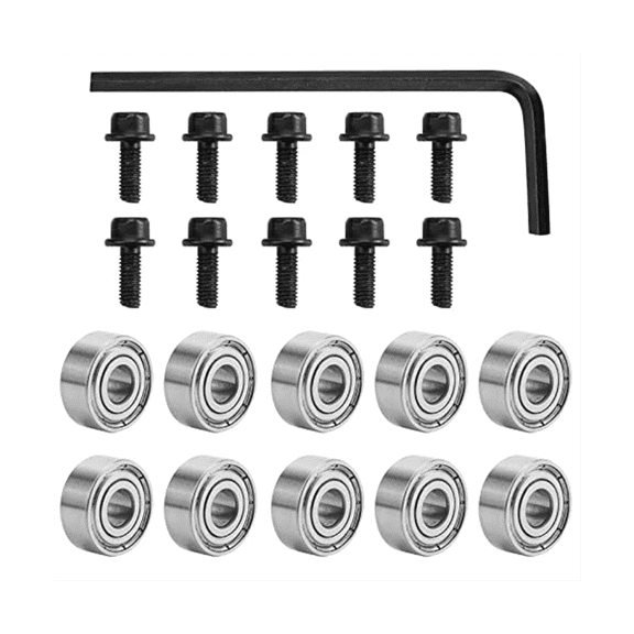 Router Bit Bearings Router Bit Top Bearing Kit Interior Dia: 3/16Inch & Outer Dia: 1/2Inch Router Bit Bearing Sets
