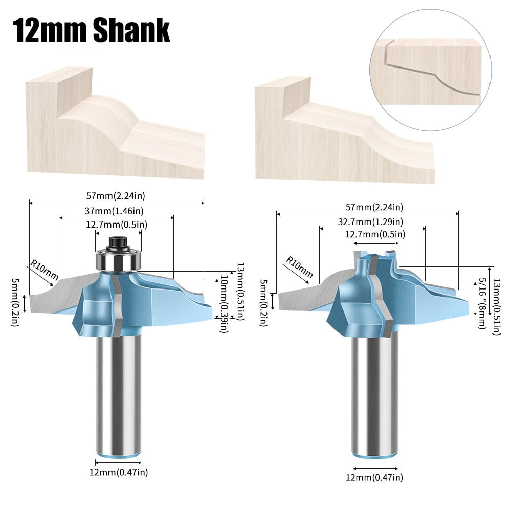 Router Bit Frame Molding Edging Table Woodworking Tools Carbide Milling