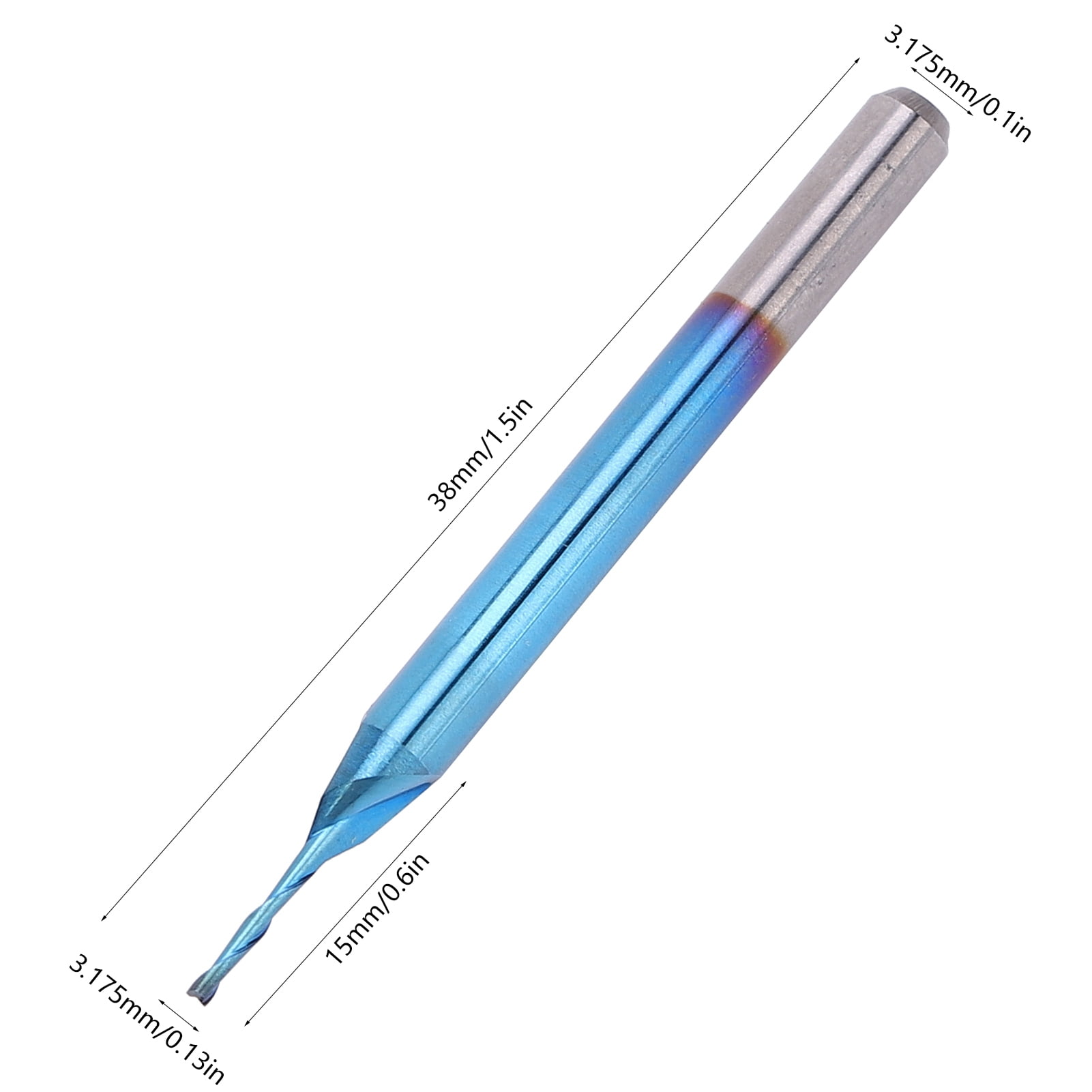 Router Bit Milling, 10pcs 2flute Spiral Nose Drill Bit No Burrs Drill