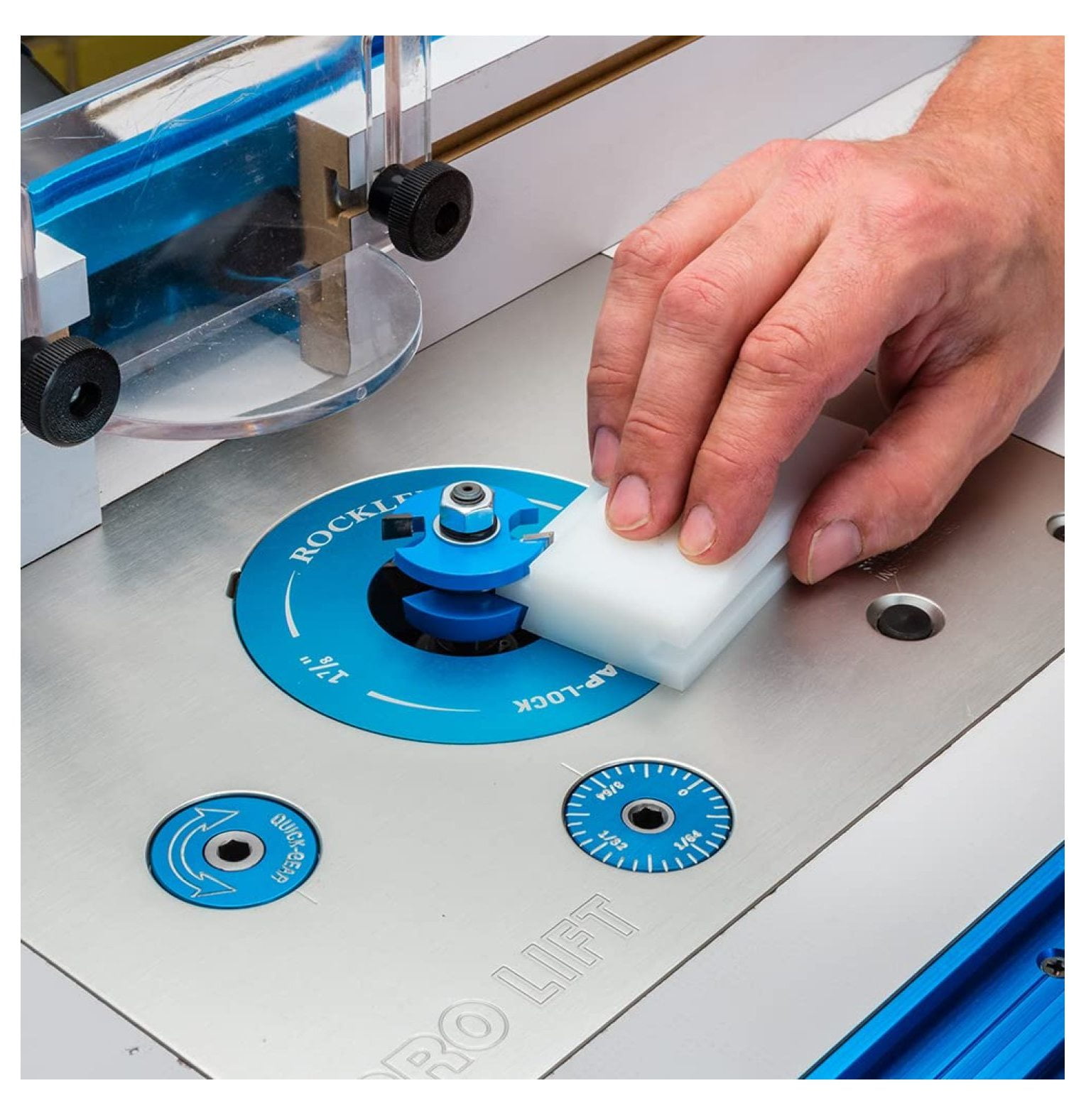 Router Bit SetUp Jig for 40431 Shaker Stile and Rail Router Bits
