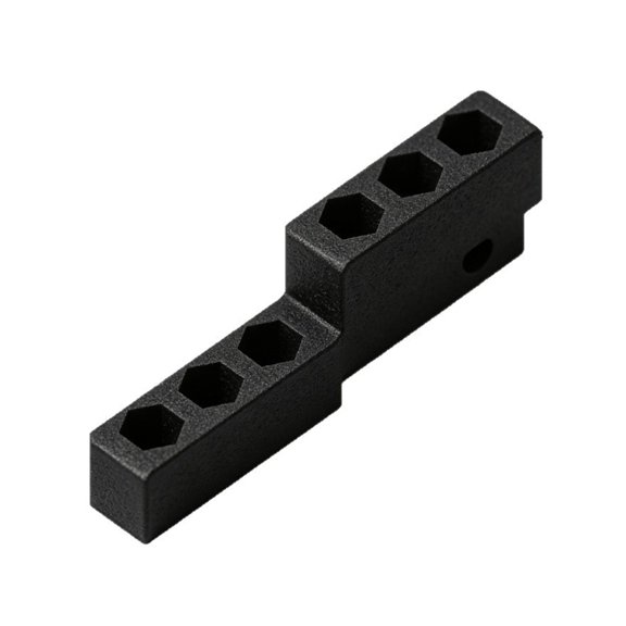 Router Bit Tool Storage Solution With 6 Slot for Hex Shank Drill Bit Clear Markings Milling Cutter Storage Box