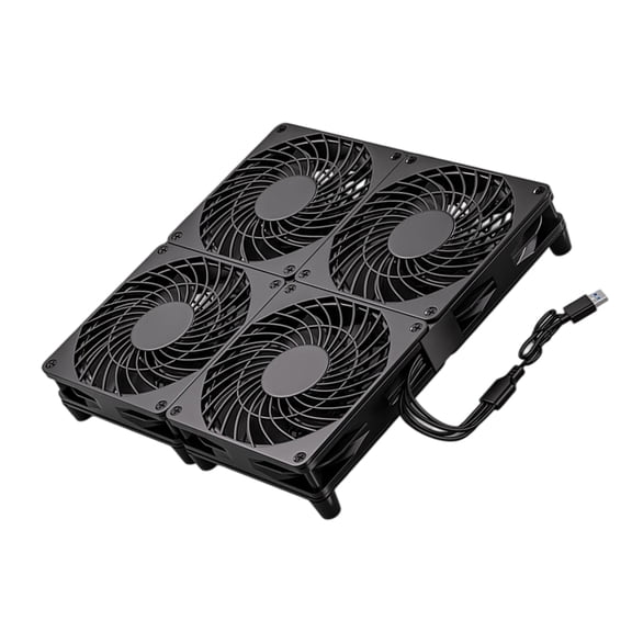 Router Cooling Fan Desktop Cooling HDTV Box Wireless Quiet 5V USB Power 120MM Fan Protective Net for Router Modem HDTV Box