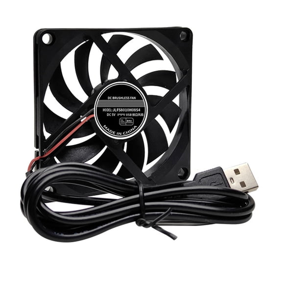 Router Cooling Fan PC Cooling TV Box Wireless Quiet 5V USB Power 80mm Fan