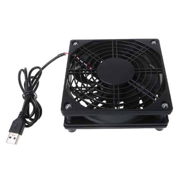 Router Fan DIY PC TV Box Cooler Cooling DC5V USB 120mm Fan 120x35mm