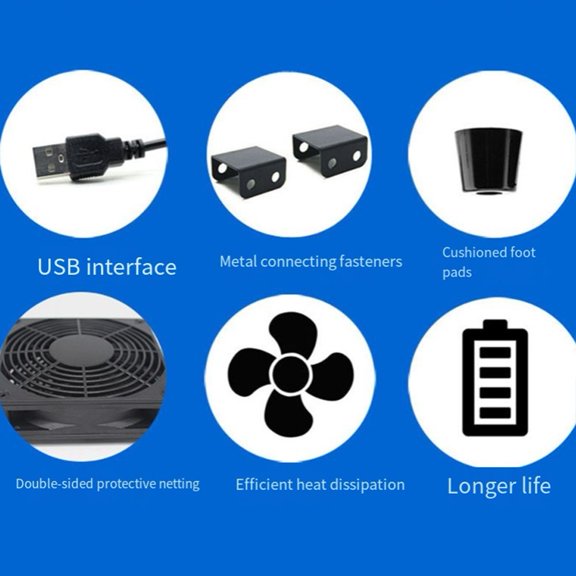 Router Fan Exhaust Fan With Speed Controller 120mm 5V USB Charge for High Air Volume Cooling Fan Electric Accessories