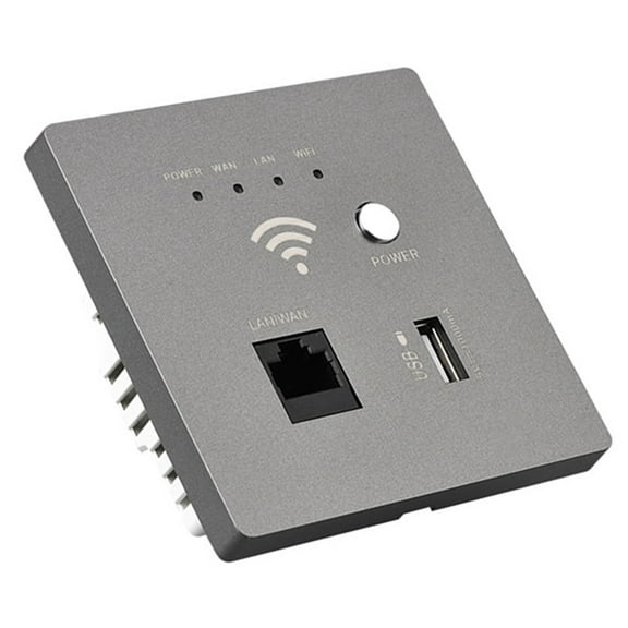 Router In-Wall Wireless WiFi Router 300M AP Access Point WiFi Router USB-Charging Socket Wall Mount Wi-Fi AP Router With WPS Encryption