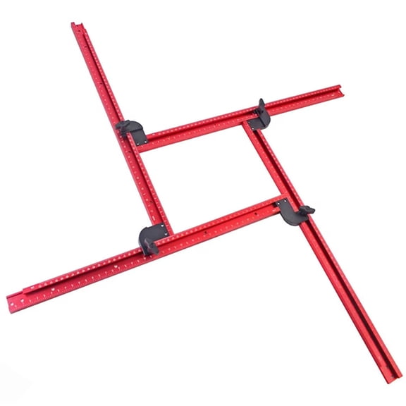 Router Jig Frame for Woodworking,Adjustable Square Router Template Guide,Groove Router Jig 53cm/21inch,Squares