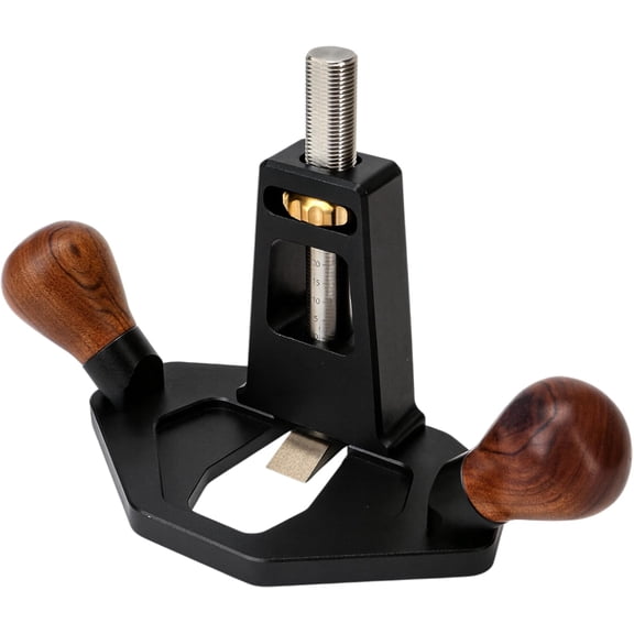 Router Plane Handheld Woodworking Tool for Tuning Joinery Cutting Dados Grooves Mortise for Surface Smoothing, Quick Adjust with Depth Stop Bench Planer Flat Bottom Edged, Mini Portable DIY Woodcraft