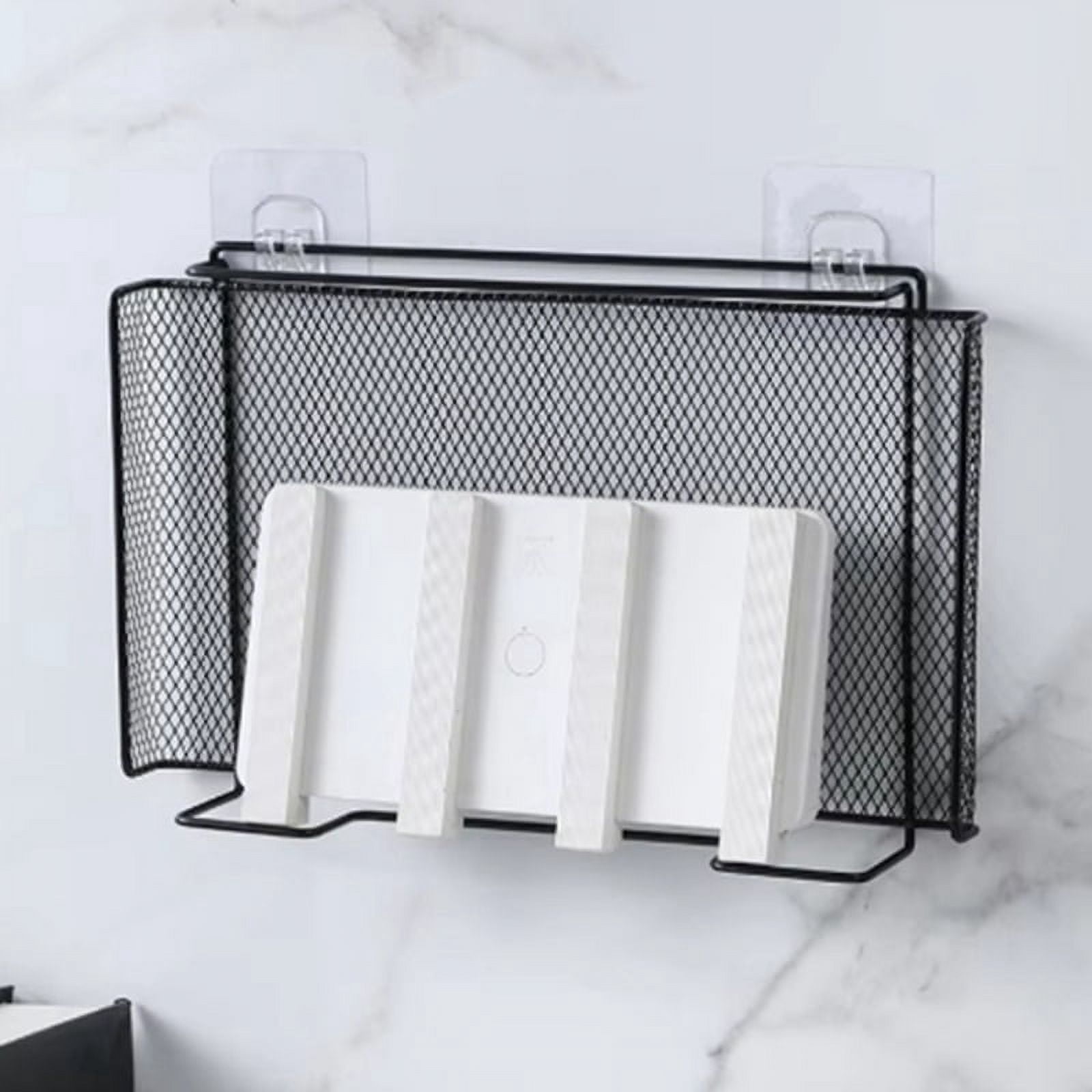 Router Rack Bracket Wall-Mounted Punch-Free TV Set-Top Box Storage Rack ...
