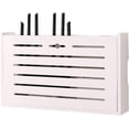 thumbnail image 1 of Router Shelf, Box Shelves For Wall, Desk Organizer For WiFi Router, Wifi Storage Cabinet Wall Mounted, Household Power Cord Arrangement Box,41.2x9x25cm, 1 of 7
