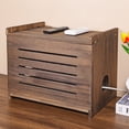 thumbnail image 1 of Router Shelf Projector Shelf Projector Stand Router Storage Box Modem Cable Router Cover Organized Power Strip Cable Management Hider Rack by Solid Wood Need Assembly, 1 of 5