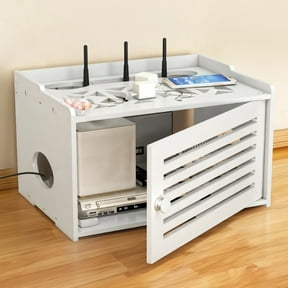 Internet Router Corner Shelf Router Shelves for Wall Mounted Storage