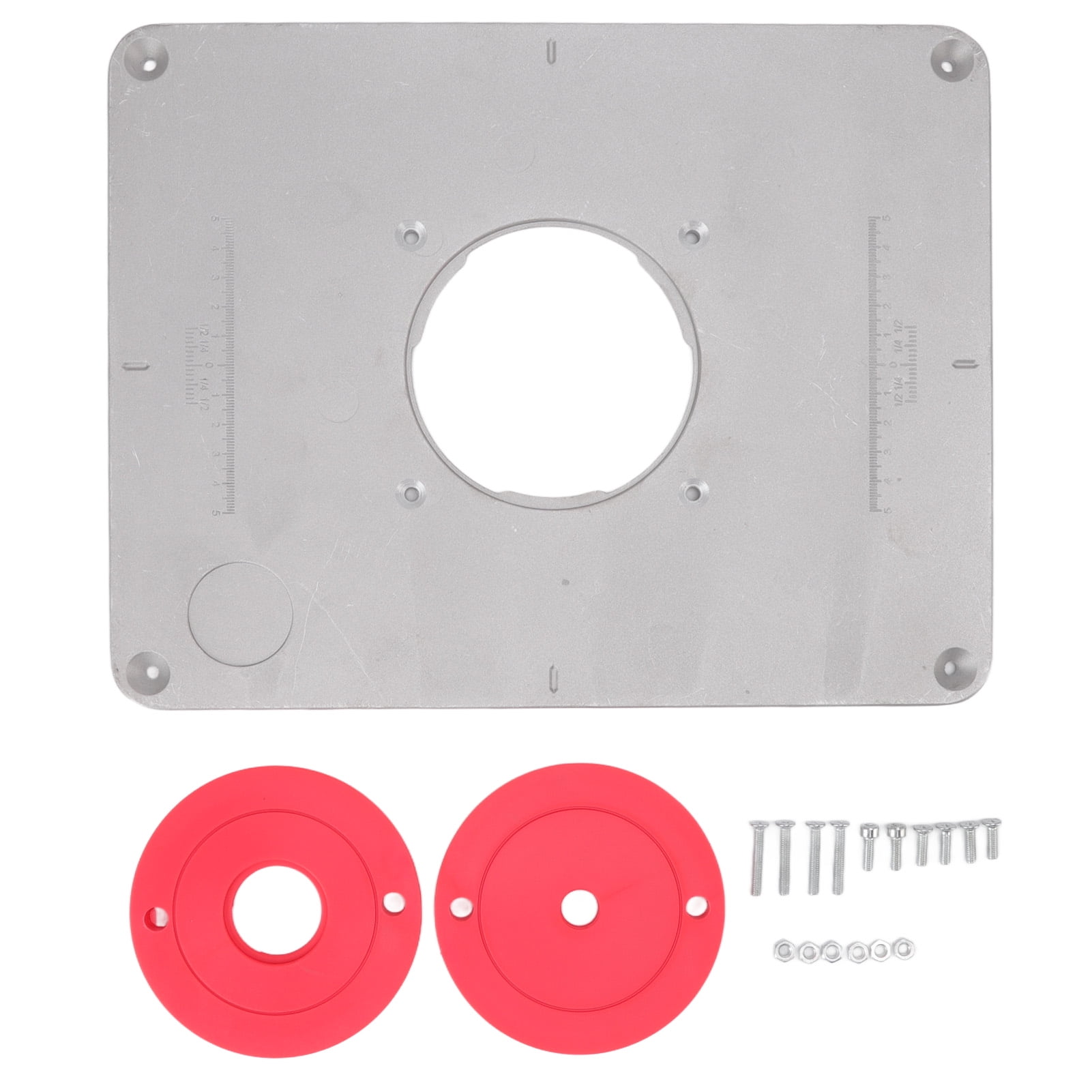 Router Table Insert Plate Aluminium Alloy 88 95mm Hole Pitch 4 Holes
